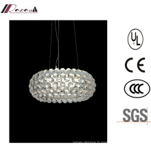 Lampe pendentif ronde acrylique moderne pour éclairage de projet d&#39;hôtel